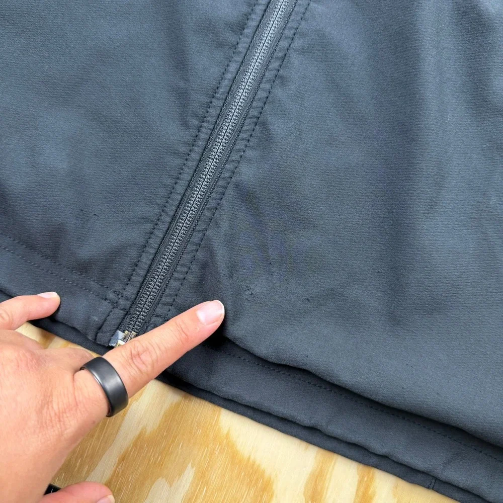 The North Face WindWall Softshell Jacket Mens Black Full Zip Mock Neck Coat